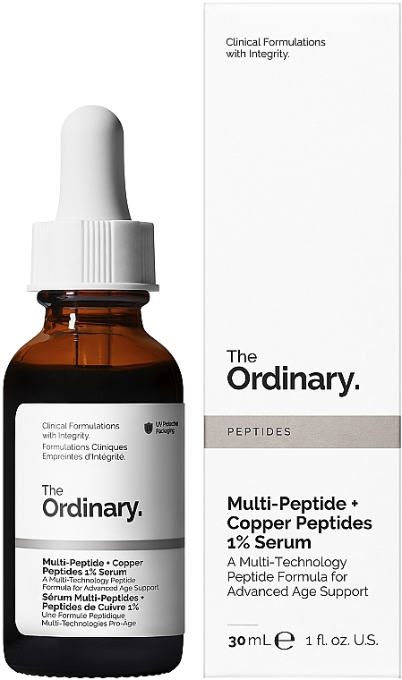 Aufhellendes Anti-Falten-Gesichtsserum mit Peptiden - The Ordinary Multi-Peptide + Copper Peptides 1% — Bild N2