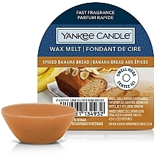 Düfte, Parfümerie und Kosmetik Aromatisches Wachs - Yankee Candle Wax Melt Spiced Banana Bread