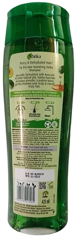 Pflegendes Avocado-Shampoo - Dabur Vatika Protein Boost Avocado Shampoo  — Bild N2