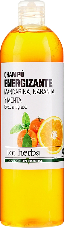 Energiespendendes Shampoo mit Mandarine, Orange und Minze - Tot Herba Tangerine and Orange Energizing Shampoo — Bild N1