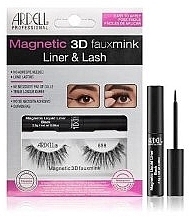 Ardell Magnetic 3D Faux Mink Lash & Liner Lash 858 (Eyeliner 2.5g + Künstliche Wimpern 2 St.) - Make-up Set — Bild N1