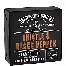 Scottish Fine Soaps MG Thistle & Black Pepper Shampoo Bar Wrapped  - Haarshampoo — Bild N1