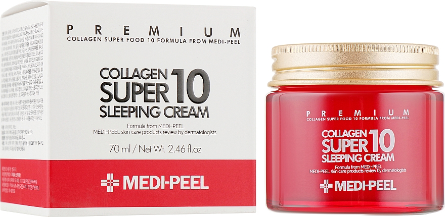 Verjüngende Nachtcreme mit Kollagen - Medi Peel Collagen Super10 Sleeping Cream — Bild N1