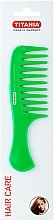 Düfte, Parfümerie und Kosmetik Haarkamm mit Griff 14,5 cm grün - Titania