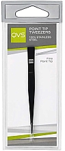 Augenbrauenpinzette - QVS Point Tip Tweezer Black — Bild N1