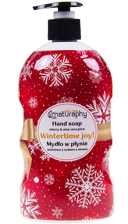 Flüssigseife mit Kirsche und Aloe Vera-Extrakt - Naturaphy Hand Soap — Bild N1