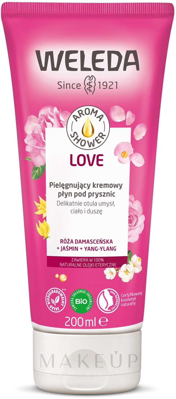 Duschgel-Creme mit Jasmin und Ylang-Ylang - Weleda Aroma Love Pampering Creamy Body Wash — Bild 200 ml
