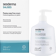 Seifenfreier reinigender Gesichts- und Körpercreme-Schaum für Problemhaut - SesDerma Laboratories Salises Foamy Soap-Free Cream — Foto N2