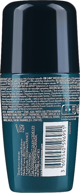 Deospray - Biotherm Homme Bio Day Control Deodorant Natural Protect — Foto N4