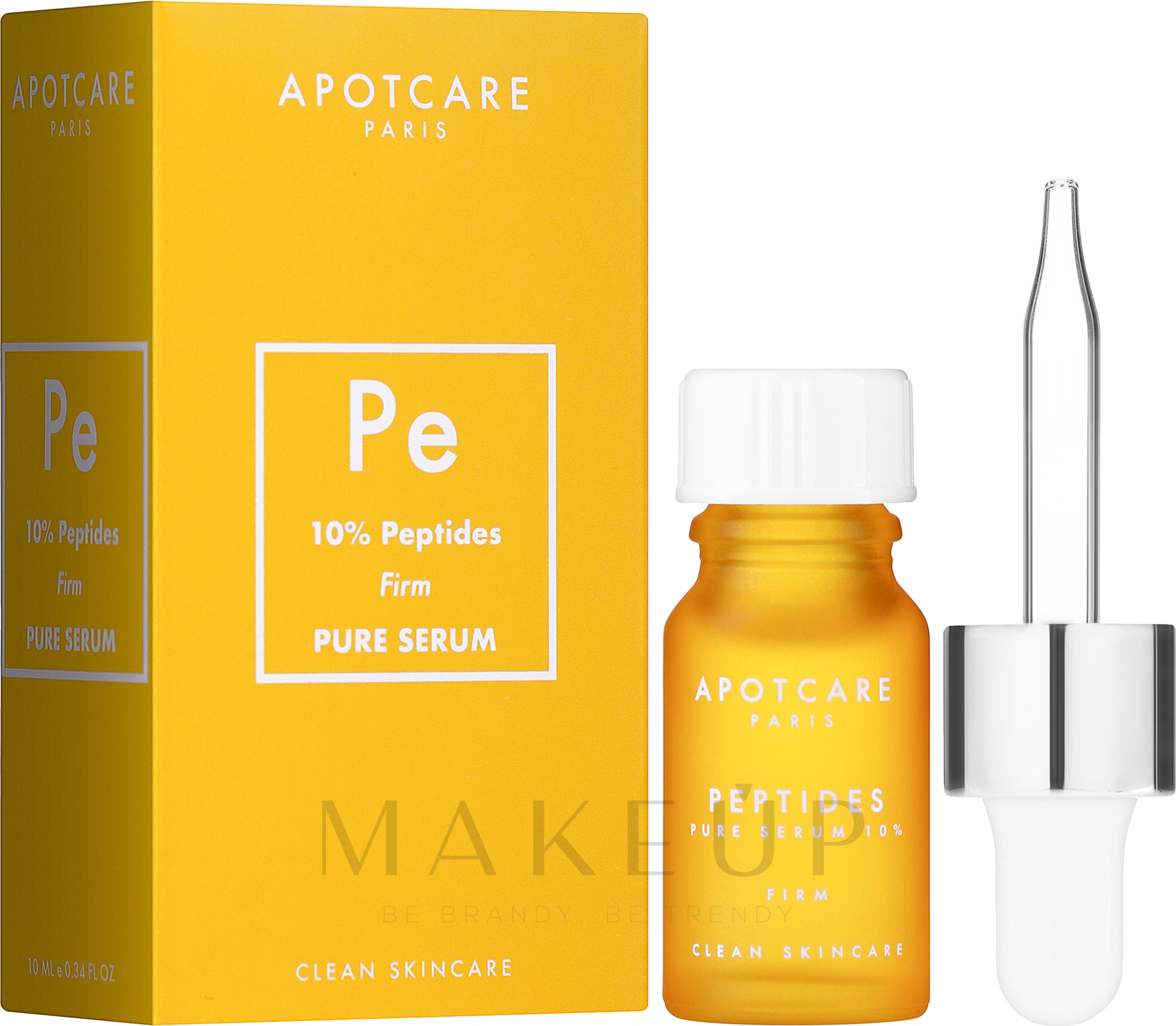 Gesichtsserum - Apot.Care Peptides Pure Serum 10% Firm Clean Skincare — Bild 10 ml