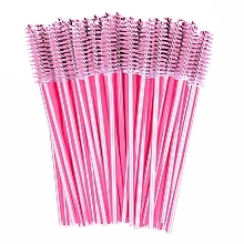 Pinsel für Wimpern und Augenbrauen hellrosa mit rosa Griff - Clavier — Bild N2
