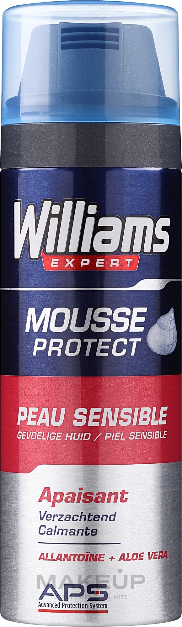 Rasierschaum für empfindliche Haut - William Expert Protect Shaving Foam For Sensitive Skin — Bild 200 ml