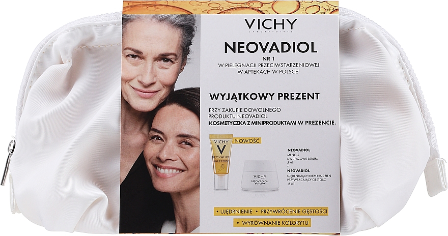 GESCHENK! Set in Kosmetiktasche - Vichy Neovadiol (Gesichtsserum 5ml + Gesichtscreme 15ml) — Bild N1