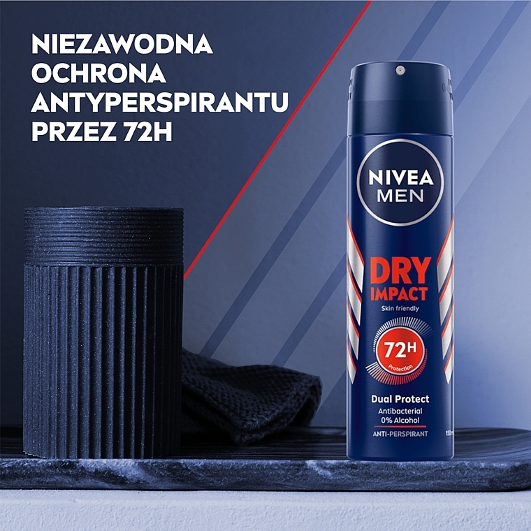 Deospray Antitranspirant - NIVEA MEN Dry Impact Anti-Perspirant 72H — Bild N2