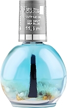 Düfte, Parfümerie und Kosmetik Nagel- und Nagelhautöl mit Blumen - Silcare Cuticle Oil Coconut Sea Blue