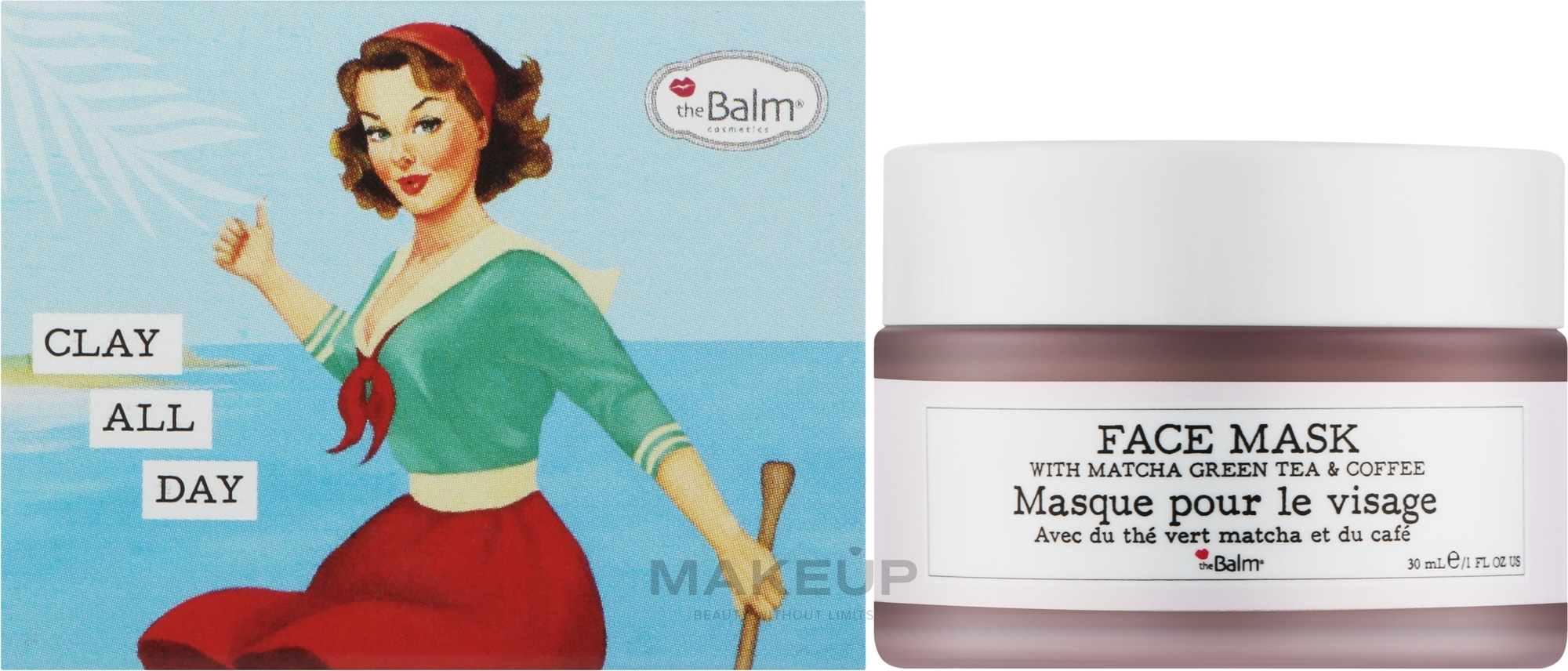 Gesichtsmaske mit Matcha-Grüntee und Kaffee - theBalm To The Rescue Face Mask With Matcha Green Tea & Coffee  — Bild 30 ml