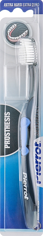 Spezialzahnbürste für Zahnersatz schwarz-blau - Pierrot Prosthesis Toothbrush — Bild N1