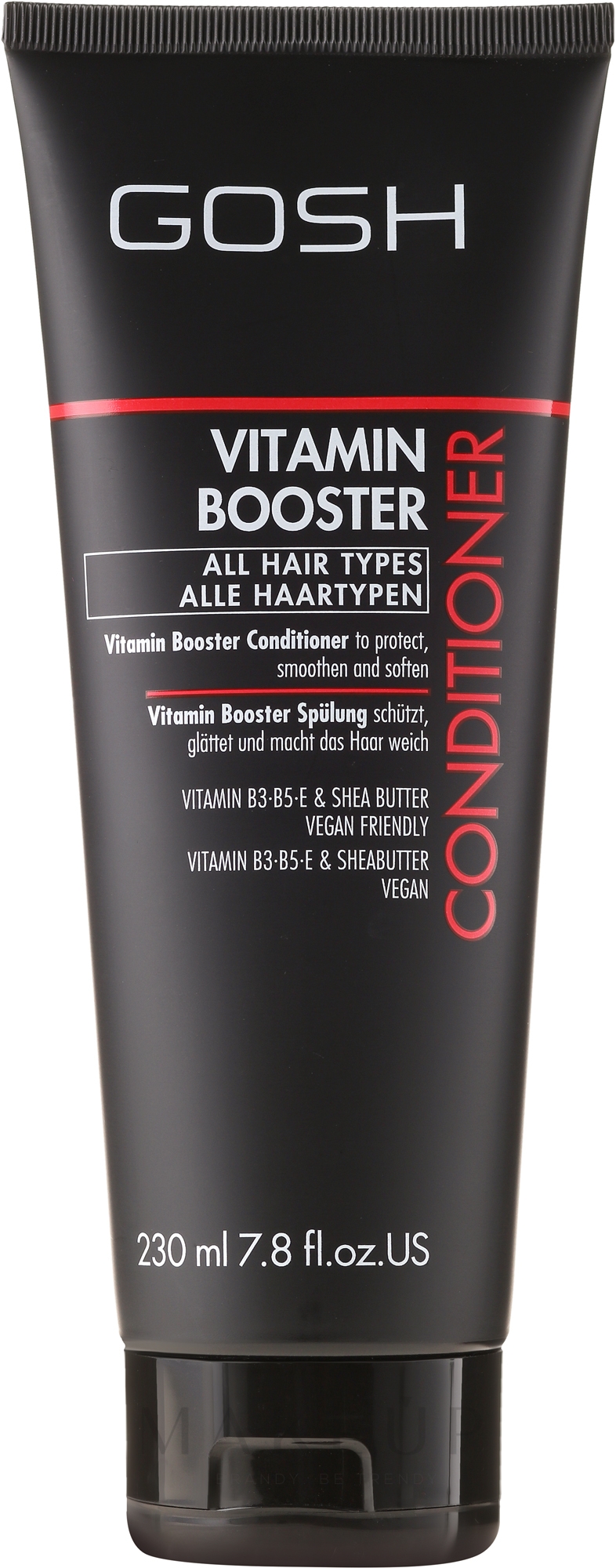 Schützende und glättende Spülung mit Vitaminen und Sheabutter - Gosh Vitamin Booster — Bild 230 ml