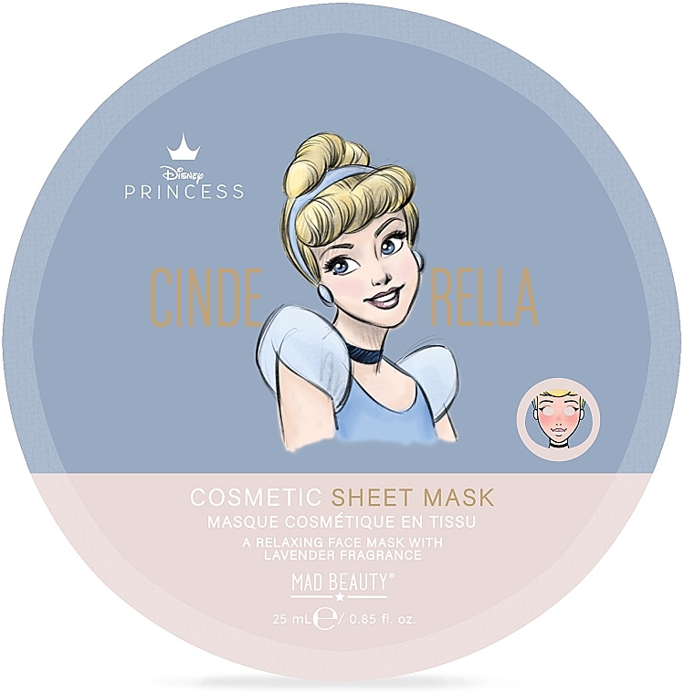 Entspannende Tuchmaske für das Gesicht - Mad Beauty Pure Princess Relaxing Sheet Mask Cinderella — Bild N1