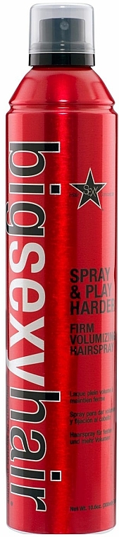 Haarspray für festen Halt und mehr Volumen - SexyHair BigSexyHair Spray & Play Harder Firm Volumizing Hairspray — Bild N1