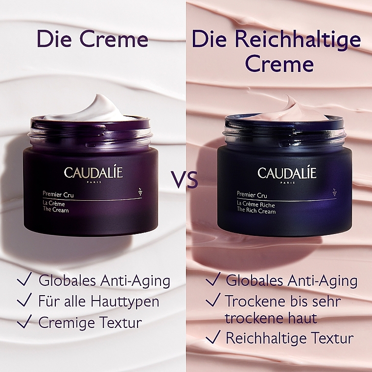 Anti-Aging-Gesichtscreme mit Hyaluronsäure und Viniferin - Caudalie The Cream Premier Cru — Bild N7