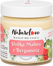 Düfte, Parfümerie und Kosmetik Natürliche Körperbutter Süße Himbeere mit Bergamotte - Naturolove Body Butter