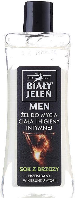 2in1 Intimpflegegel für Männer mit Birkensaft - Bialy Jelen Hypoallergenic Body Gel and Intimate Hygiene 2in1 — Bild N1