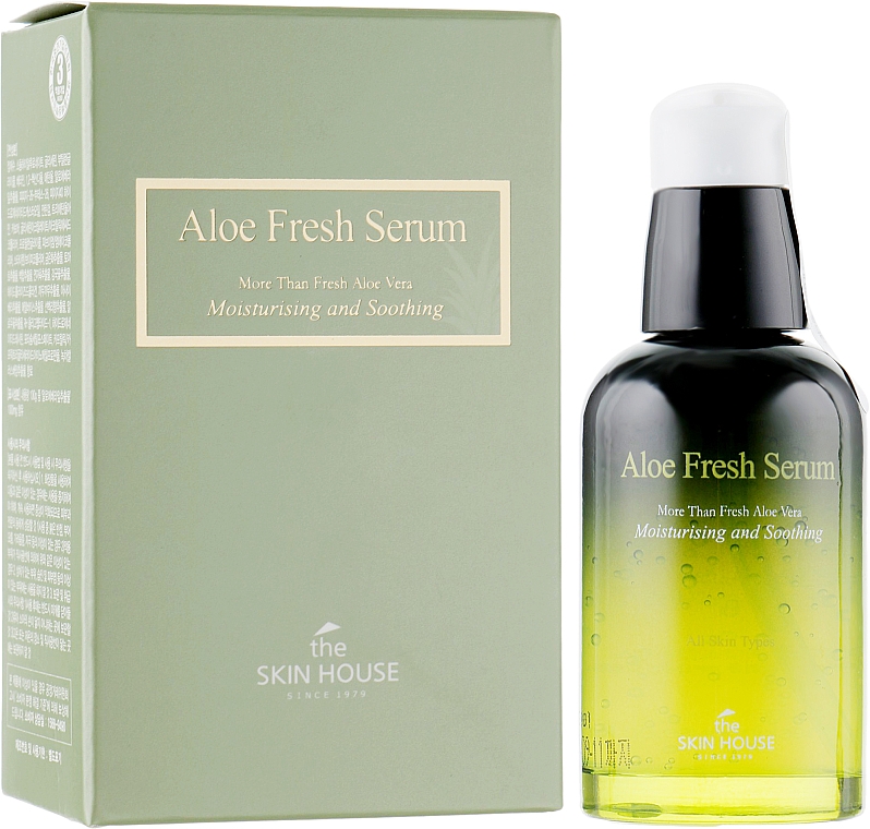 Feuchtigkeitsspendendes und beruhigendes Gesichtsserum mit Aloeextrakt - The Skin House Aloe Fresh Serum — Bild N1