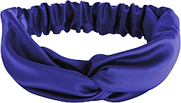 Stirnband dunkelblau Satin Twist - MAKEUP Hair Accessories — Bild N1