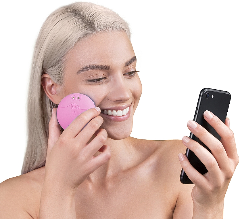 Reinigende Smart-Massagebürste für das Gesicht Luna Mini 3 Pearl Pink - Foreo Luna Fofo Smart Facial Cleansing Brush Pearl Pink — Foto N4