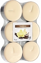 Düfte, Parfümerie und Kosmetik Teekerzen-Set Vanille - Bispol Vanilla Maxi Scented Candles