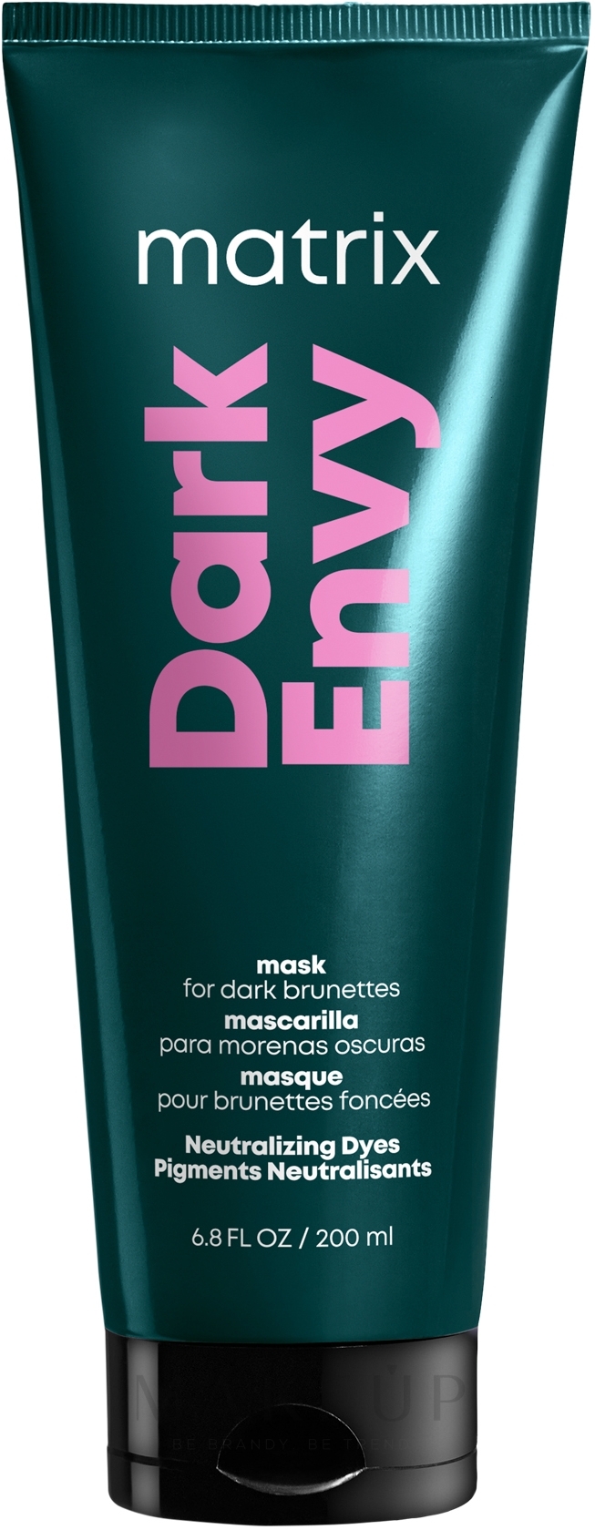 Haarmaske zur Neutralisierung der Rottöne im dunkelbraunen Haar - Matrix Total Results Dark Envy Mask — Bild 200 ml