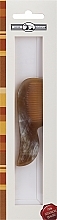 Bartkamm 8 cm - Golddachs Handcrafted Horn Beard Comb — Bild N2