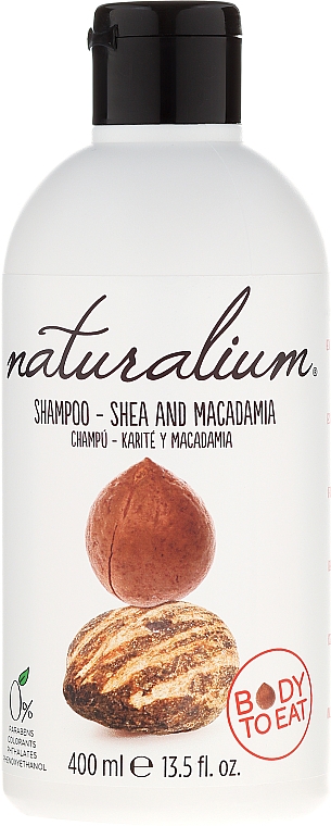 Feuchtigkeitsspendendes Shampoo mit Sheabutter und Macadamia - Naturalium Shea & Macadamia Shampoo — Bild N1