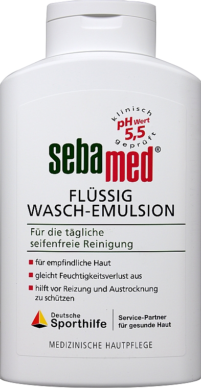 Emulsion zur Gesichts- und Körperreinigung - Sebamed Soap-Free Liquid Washing Emulsion pH 5.5 — Bild N2