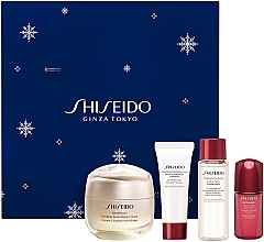 Gesichtspflegeset - Shiseido Benefiance Holiday Kit (Gesichtscreme 50ml + Reinigungsschaum 15ml + Gesichtslotion 30ml + Gesichtskonzentrat 10ml) — Bild N1