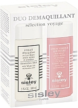 Düfte, Parfümerie und Kosmetik Gesichtspflegeset - Sisley Travel Duo Cleansing Kit (Milch 100ml + Lotion 100ml)