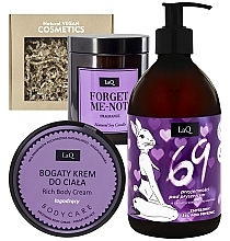 Düfte, Parfümerie und Kosmetik Körperpflegeset - LaQ 69 Set (Duschgel 500ml + Körpercreme 220g + Duftkerze 180ml) 