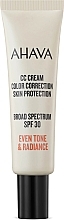 Düfte, Parfümerie und Kosmetik CC-Creme für das Gesicht - Ahava CC Cream Color Correction Skin Protection SPF 30