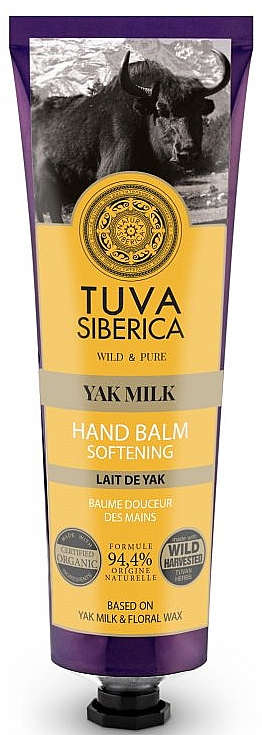 Weichmachender Handbalsam mit Yakmilch und Blütenwachs - Natura Siberica Tuva Siberica Yak Milk Softening Hand Balm