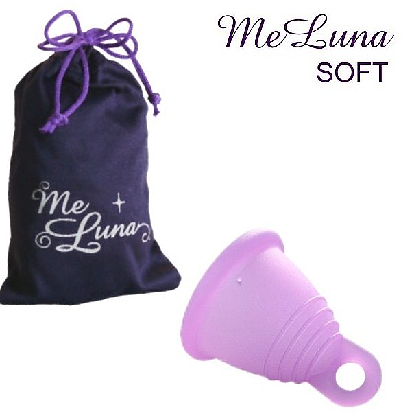 Menstruationstasse Größe XL rosa - MeLuna Soft Shorty Menstrual Cup — Bild N1