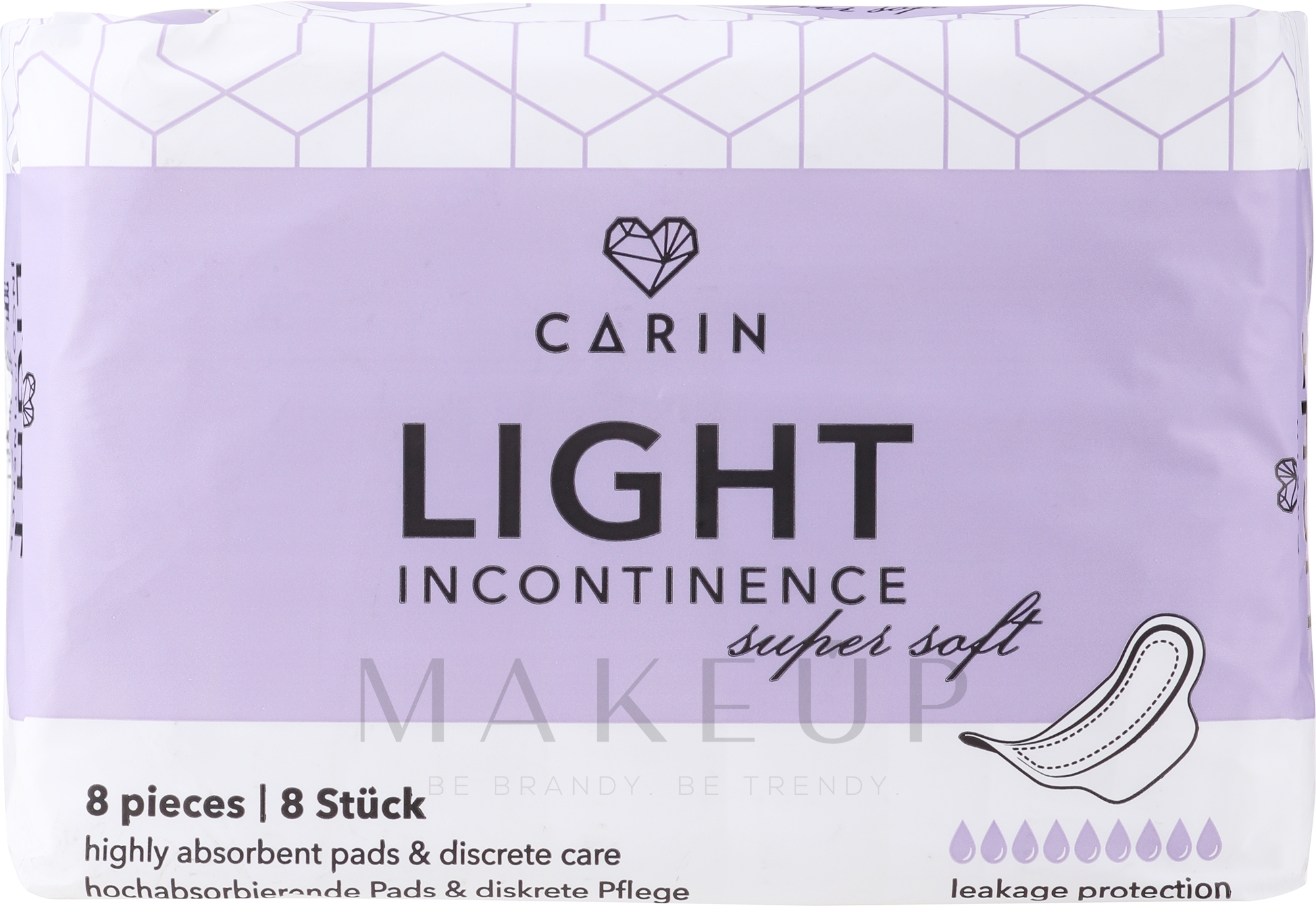 Damenbinden - Carin Light Incontinence Pads Super Soft — Bild 8 St.