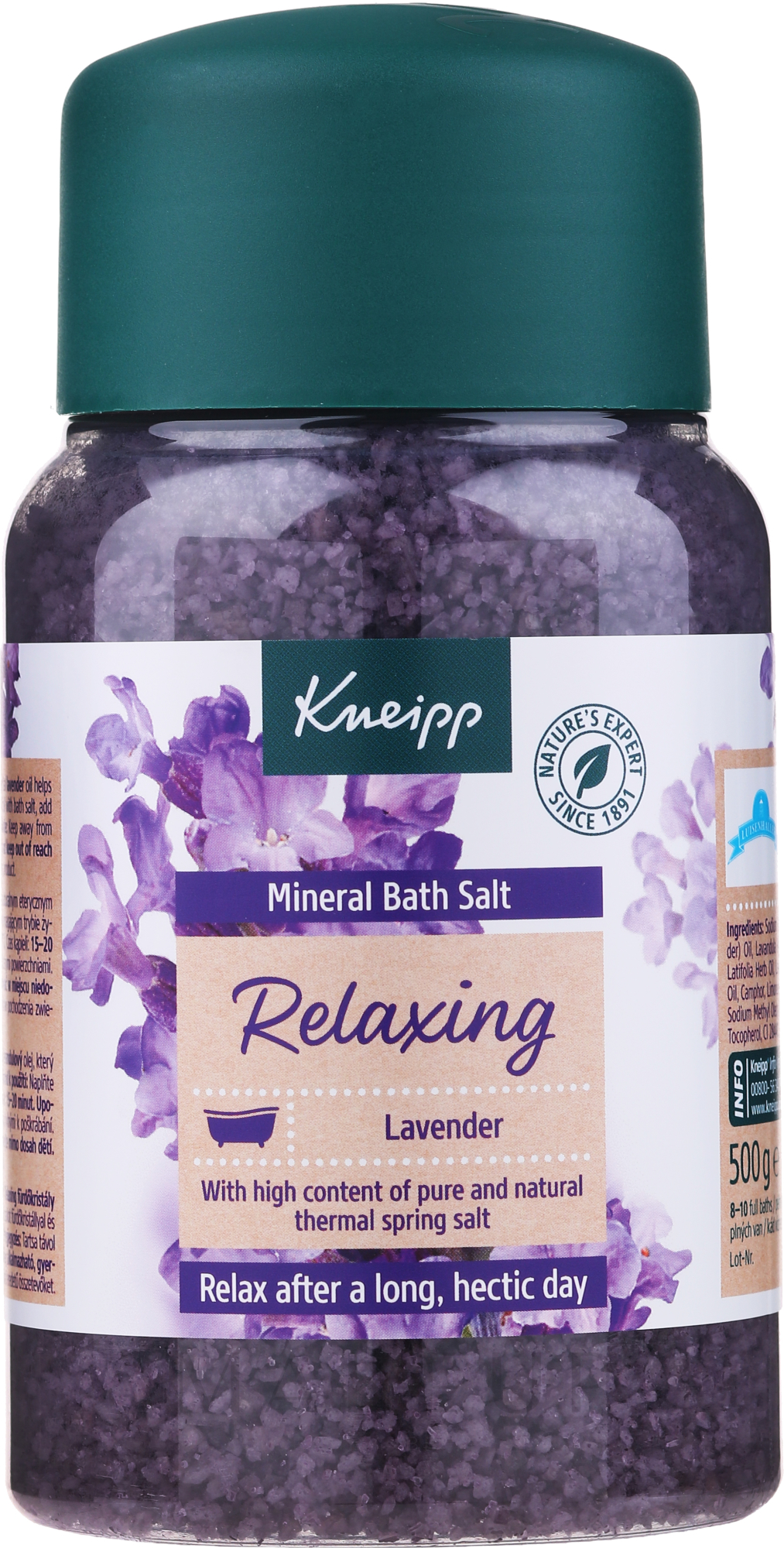 Badesalz mit Lavendel - Kneipp Lavender Bath Salt — Bild 500 g