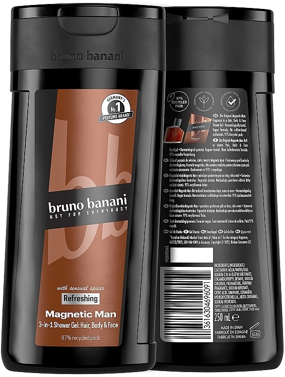 Bruno Banani Magnetic Man - Duschgel — Bild N3