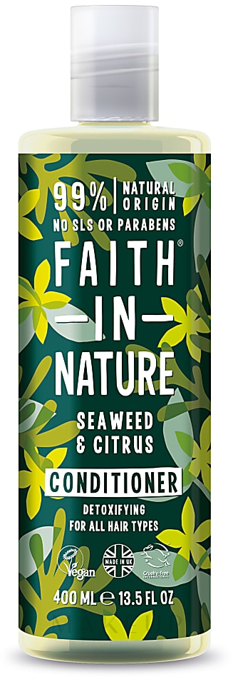 Conditioner für alle Haartypen mit Seetang und Zitrusfrüchten - Faith in Nature Hair Conditioner Seaweed Citrus — Bild 400 ml