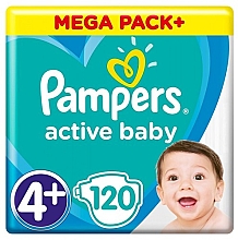 Düfte, Parfümerie und Kosmetik Windeln Active Baby 4 (9-14 kg) 120 St. - Pampers