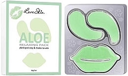 Hydrogel-Patches für Augen und Lippen mit natürlichen Aloe-Extrakten - Love Skin Aloe Relaxing Pack — Bild N1