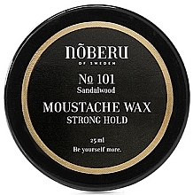 Schnurrbartwachs mit starkem Halt - Noberu Of Sweden №101 Sandalwood Moustache Wax Strong Hold — Bild N1