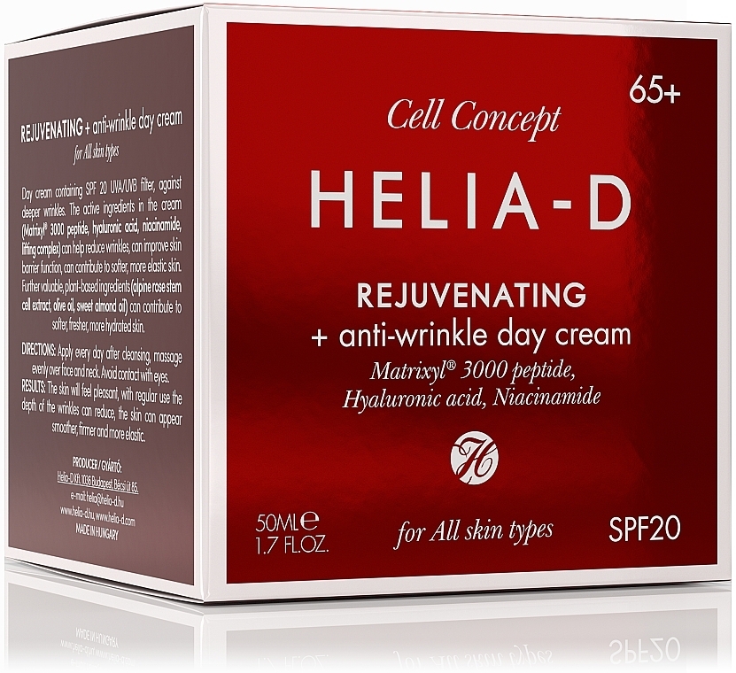 Anti-Falten Tagescreme für das Gesicht 65+ - Helia-D Cell Concept Cream — Bild N4