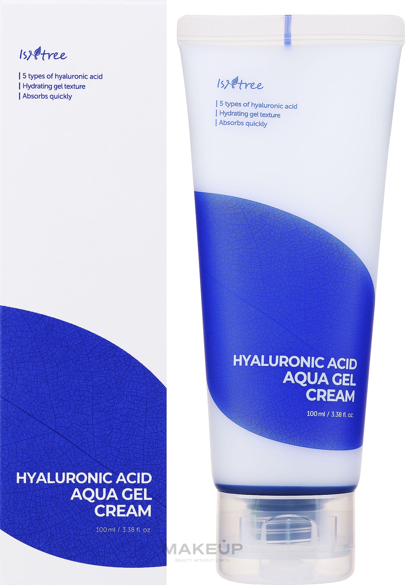 Erfrischende und feuchtigkeitsspendende Gesichtsgel-Creme mit Hyaluronsäure - Isntree Hyaluronic Acid Aqua Gel Cream — Bild 100 ml